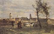 Jean Baptiste Camille  Corot Dunkerque (mk11) France oil painting artist